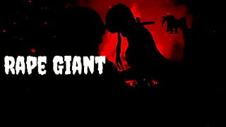 man inserts giant