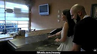 brunette amateur plays with her pussy in money talks stunt