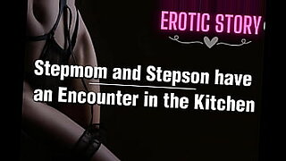 mother seduces not her son in kitchen