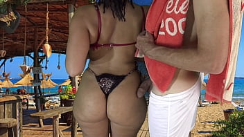 wife blindfold and has no idea a stranger fuckibg her toll she has a dick aproch her mouth5