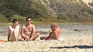 couple on a nude beach